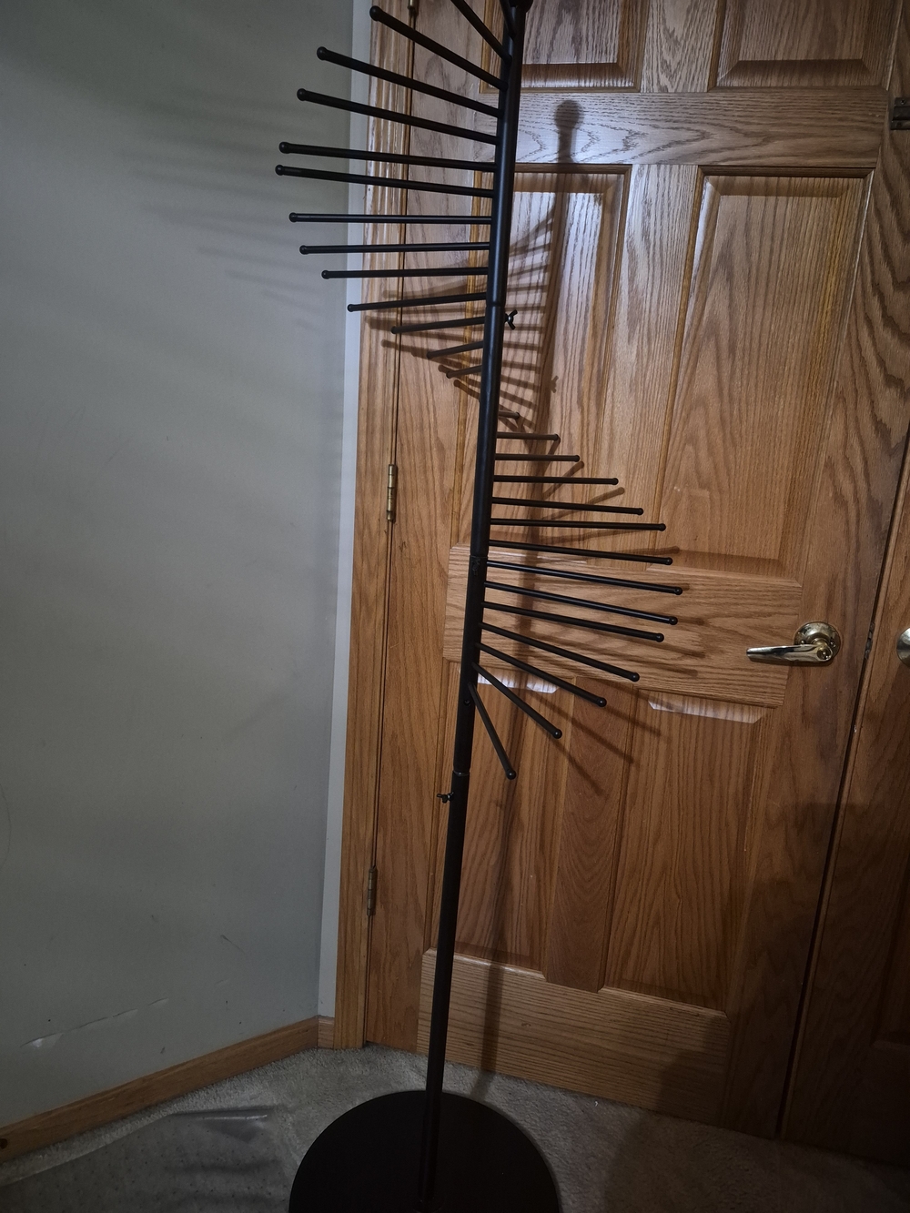 Modern Black Metal Spiral Wall Art Sculpture - Home Accent